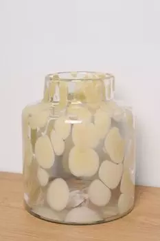 Ваза стеклянная с принтом Kersten