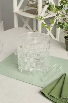 Ведерко для льда с крышкой и щипцами COINCASA