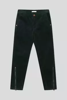 Вельветовые брюки с молниями на брючинах Choupette