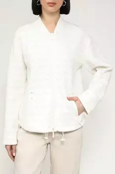 Ветровка хлопковая на кулиске с принтом EMPORIO ARMANI