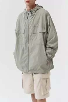 Ветровка с капюшоном и накладными карманами Dunst