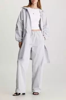 Ветровка с капюшоном на кулиске удлиненная Calvin Klein Jeans