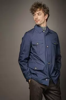 Ветровка с отложным воротником и карманами DTMD