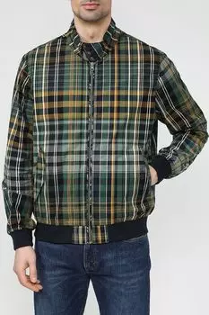 Ветровка в клетку с воротником-стойкой Piombo