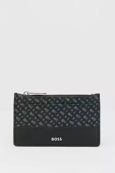 Визитница кожаная с карманом для монет Zair BOSS