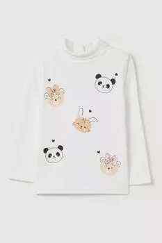 Водолазка хлопковая с принтом Fagottino