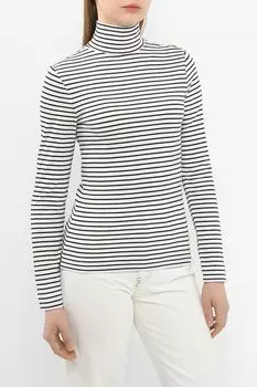 Водолазка хлопковая с высоким воротником в полоску Marc O'Polo Denim