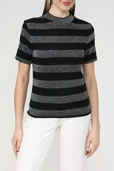 Водолазка с коротким рукавом в полоску Esprit Casual