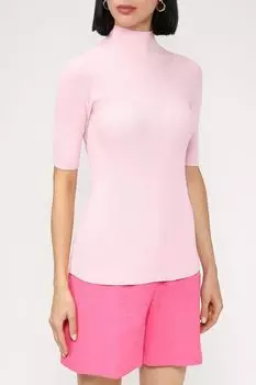 Водолазка с коротким рукавом в рубчик Kontatto