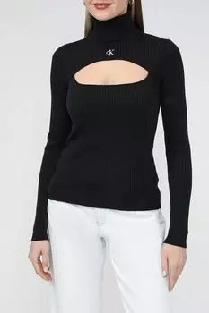 Водолазка с высоким воротником и вырезом Calvin Klein Jeans
