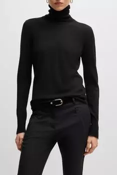 Водолазка шерстяная с высоким воротником BOSS