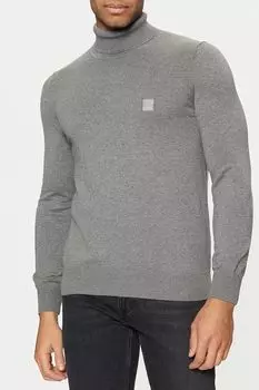 Водолазка вязаная с высоким воротником BOSS