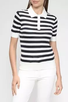 Вязаное поло в полоску Tommy Hilfiger