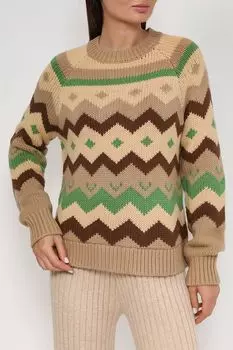 Вязаный джемпер с принтом BELUCCI