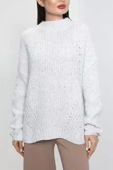 Вязаный пуловер из смеси хлопка и шерсти Comma