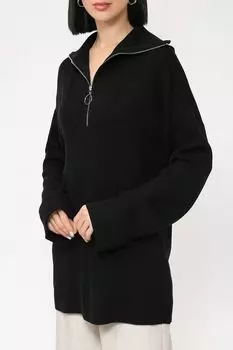 Вязаный пуловер с воротником на молнии Auranna