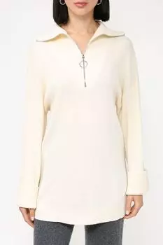 Вязаный пуловер с воротником на молнии Auranna