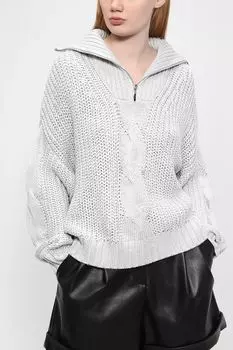 Вязаный пуловер с воротником на молнии Marc Aurel