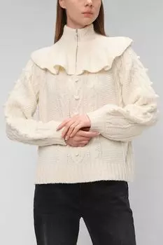 Вязаный пуловер с воротником на молнии WHISTLES