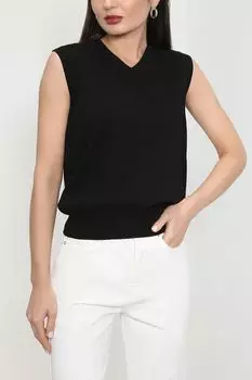 Вязаный жилет с v-образным вырезом Dunst