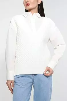 Вязаный жилет с V-вырезом BELUCCI