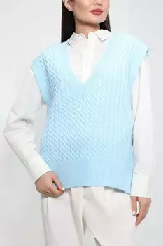 Вязаный жилет с V-вырезом BELUCCI