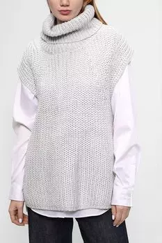 Вязаный жилет с высоким воротником Marc Aurel