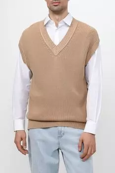 Вязаный жилет в рубчик MARCO DI RADI