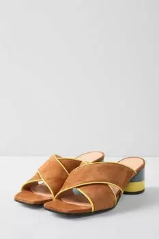 Замшевые босоножки POLLINI