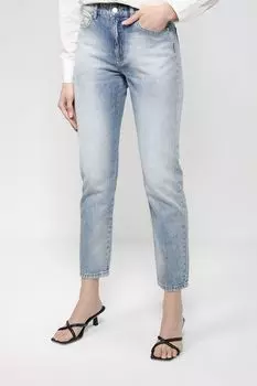 Зауженные джинсы с эффектом потертости Chiara Ferragni