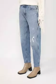 Зауженные джинсы с эффектом потертости Replay