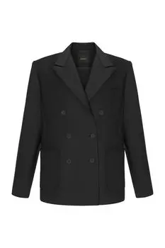 Жакет двубортный из смесовой шерсти PAPAYA