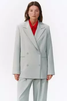 Жакет двубортный прямого силуэта DAISYKNIT