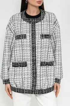 Жакет из ткани букле с карманами BELUCCI