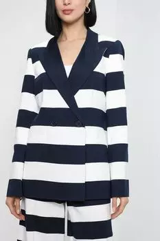 Жакет из вискозы в полоску TWINSET