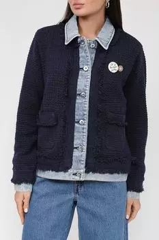 Жакет комбинированный с текстурной тканью Scotch & Soda