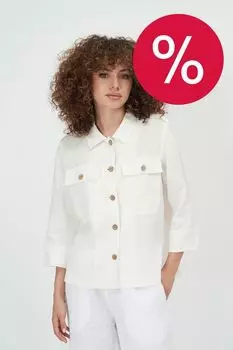 Жакет льняной с карманами ElectraStyle