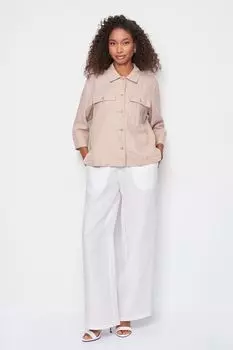 Жакет льняной с карманами ElectraStyle