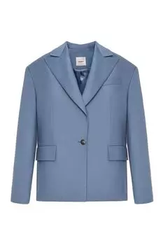 Жакет однобортный из смесовой шерсти PAPAYA