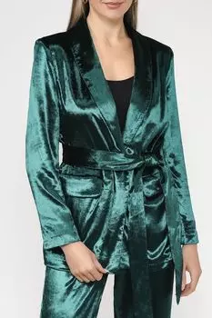 Жакет с поясом из блестящей ткани SABRINA SCALA