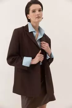 Жакет свободного кроя с добавлением шерсти DADAknit