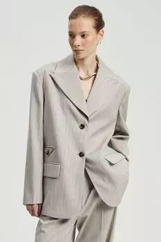 Жакет свободного кроя в полоску Nume