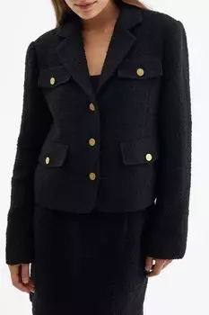 Жакет твидовый с карманами Urban Tiger