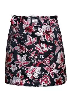 Жаккардовая юбка с цветочным принтом Paola Ray