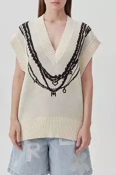 Жилет хлопковый с принтом Amor In Aeternum EVE&ESTHER