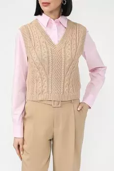 Жилет хлопковый текстурной вязки OVS