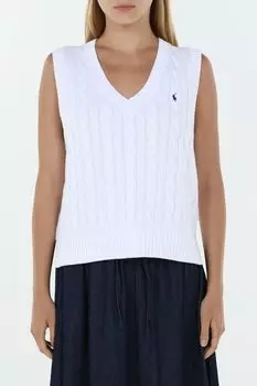 Жилет хлопковый текстурной вязки POLO RALPH LAUREN