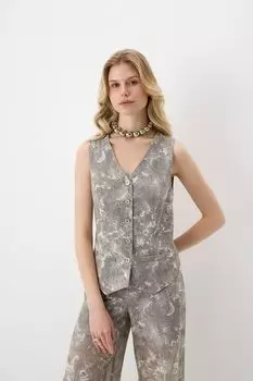 Жилет из ажурной сетки с градиентом ALEXANDER BOGDANOV