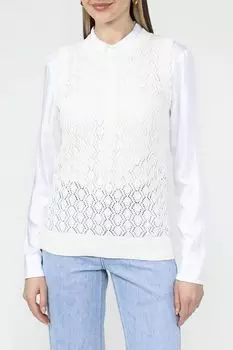 Жилет из хлопка ажурный SABRINA SCALA
