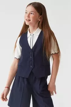 Жилет из костюмной ткани Smena